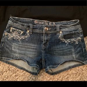 Grace in LA shorts